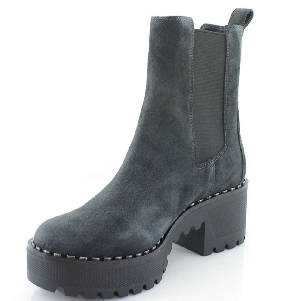 Vince Camuto Charcoal Suede Ankle Booties
